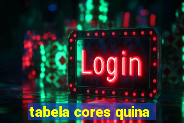 tabela cores quina